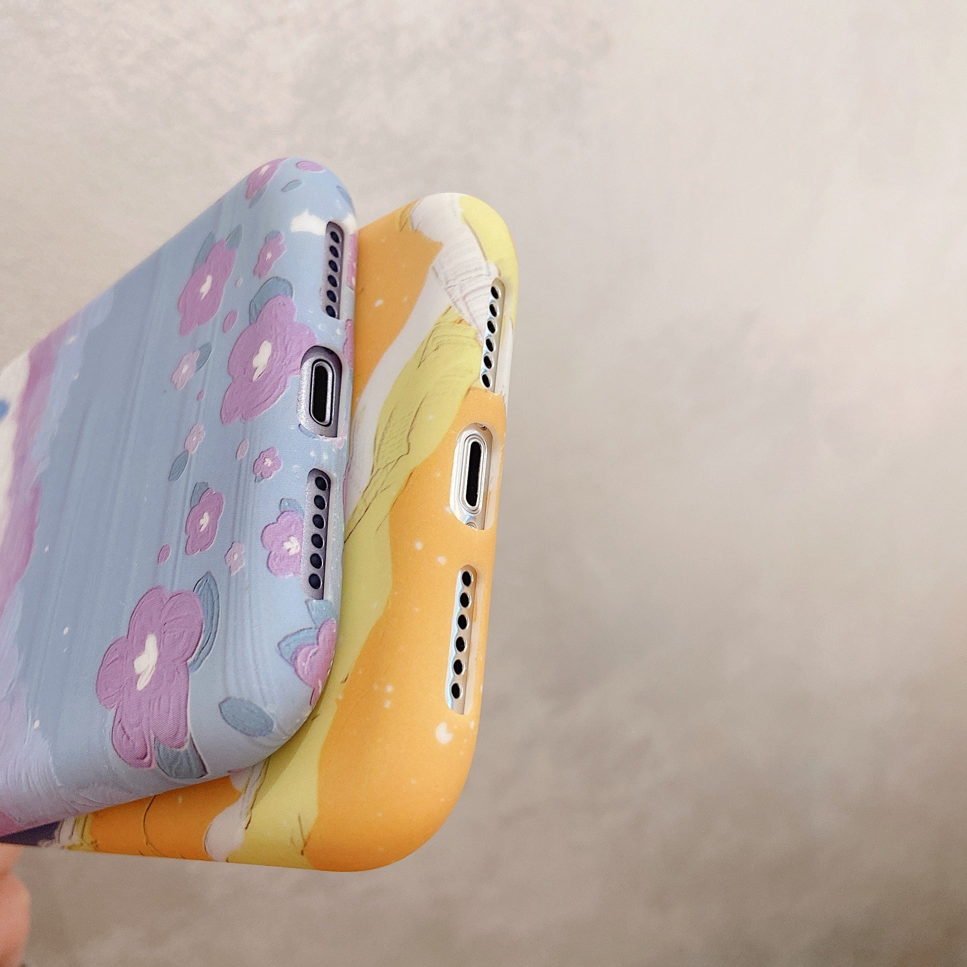 Compatible with Apple, Soft Silicone Case For iPhone Mobile Phone Case Retro Art Oil Painting Landscape Clouds 12 11 Pro Max Xr Xs Max X 7 7 8 Plus