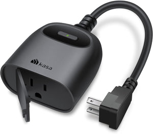 Kasa Outdoor Smart Plug, Smart Home Wi-Fi Outlet Timer, Max Load 15A/1875W, IP64 Weather Resistance, Compatible with Alexa, Google Home & Smartthings, No Hub Required, ETL Certified(Kp401)