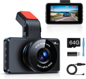 Range Tour Car Dash Cam Front, FHD 1080P Car Camera 170° Wide Angle WDR In