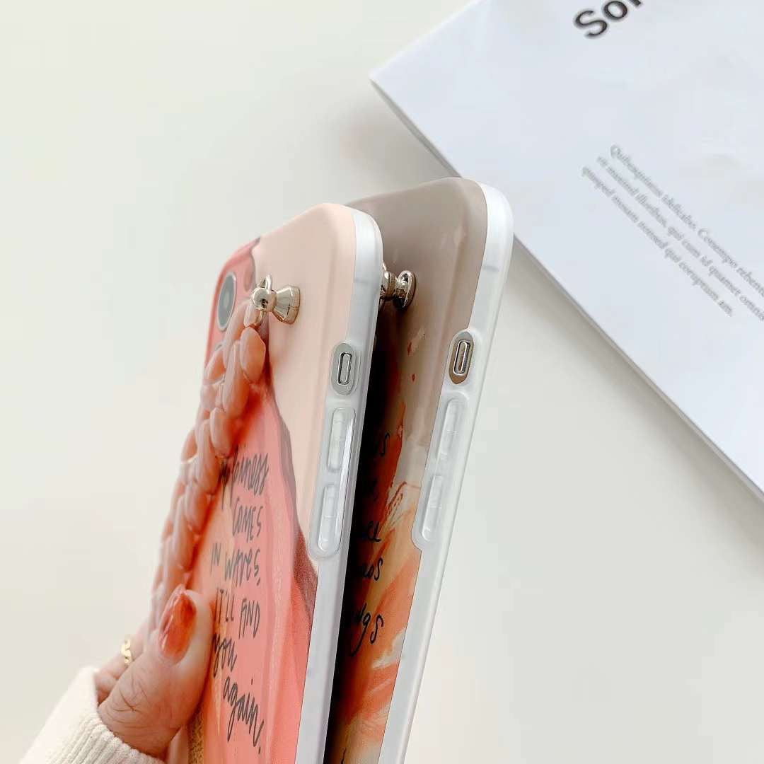 Plastic Graffiti IMD Wristband Chain Phone Case