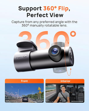 3K Wifi Dash Cam M310 3K Plus, Smart Voice Command 1620P QHD Dash Camera for Cars, WDR, Superior Night Vision, 24H Parking Monitor with APP Control, Time-Lapse Recording, Collision Detection
