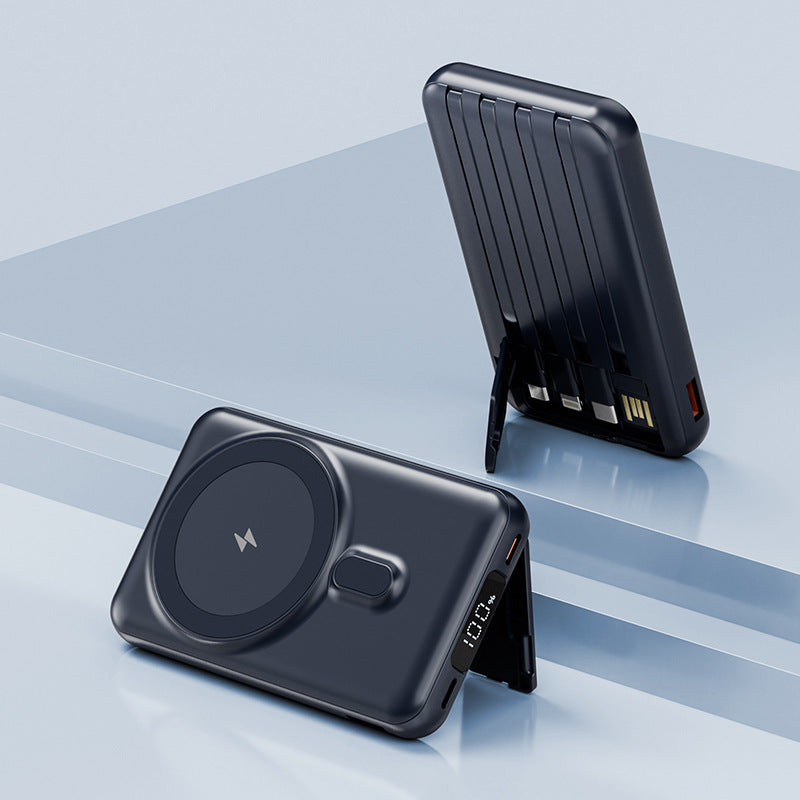 Magnetic Wireless Power Bank With Cable Mobile Power Supply