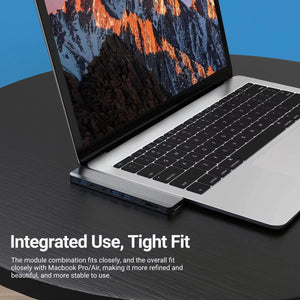 USB-C Docking Station 10 in 1 Magnetic Hub with Dual Monitor +USB 3.0+Type-C 3.0+SD/TF Reader+Pd 100W Charging for Mac Pro DELL