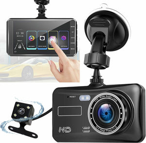 Dash Cam Front and Rear 1080P Full HD Dual Dash Camera in Car Camera Dashboard Camera Dashcam for Cars 170 Wide Angle HDR with 4.0" Touchscreen LCD Display Night Vision Motion Detection and G-Sensor