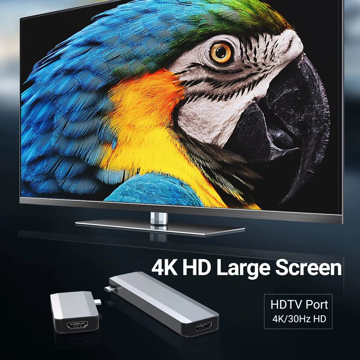 USB-C Docking Station 10 in 1 Magnetic Hub with Dual Monitor +USB 3.0+Type-C 3.0+SD/TF Reader+Pd 100W Charging for Mac Pro DELL