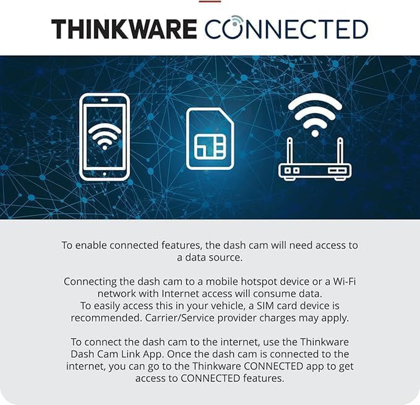 U1000 plus Dash Cam - 4K UHD 2160P Front Car Dash Camera with Built-In Wi-Fi & GPS, Super Night Vision & Hardwire Lead for Battery Safe Parking Mode - 64GB SD Card - Android/Ios App