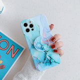 Marble Pattern Folding Stand Is Suitable For Fine Hole Silicone Mobile Phone Case