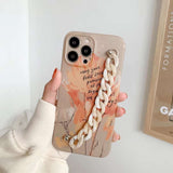 Plastic Graffiti IMD Wristband Chain Phone Case