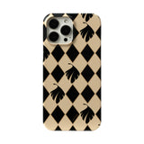 Caramel Color Is Suitable Mobile Phone Case Check Pattern