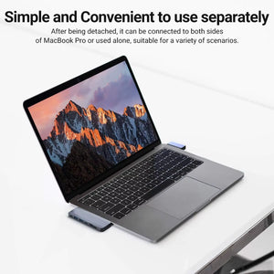 USB-C Docking Station 10 in 1 Magnetic Hub with Dual Monitor +USB 3.0+Type-C 3.0+SD/TF Reader+Pd 100W Charging for Mac Pro DELL