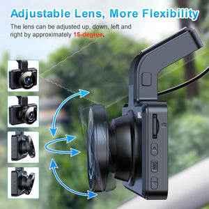Range Tour Car Dash Cam Front, FHD 1080P Car Camera 170° Wide Angle WDR In