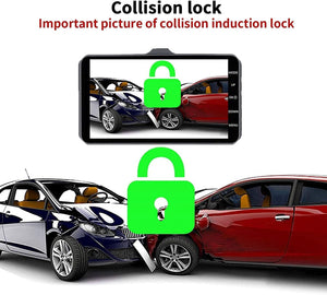 Dash Cam Front and Rear 1080P Full HD Dual Dash Camera in Car Camera Dashboard Camera Dashcam for Cars 170 Wide Angle HDR with 4.0" Touchscreen LCD Display Night Vision Motion Detection and G-Sensor