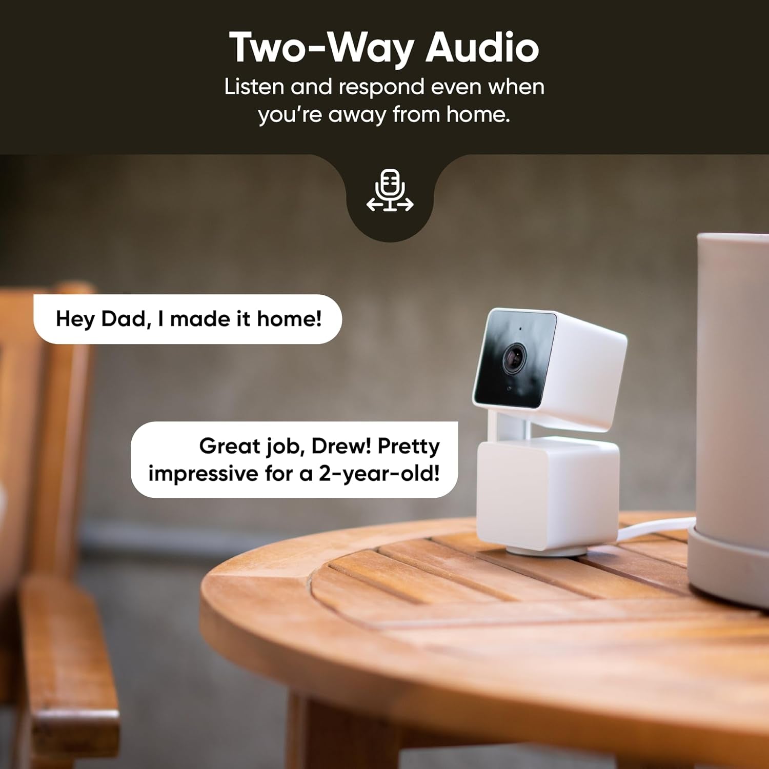 Cam Pan V3, Indoor/Outdoor Ip65-Rated 1080P Pan/Tilt/Zoom Wi-Fi Smart Home Security Camera with Color Night Vision, 2-Way Audio, Compatible with Alexa & Google Assistant, Free Expert Setup