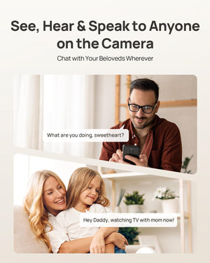 4K UHD Indoor Camera, Pet/Dog/Baby Security Camera with Phone App, 360°Pan-Tilt, 5G/2.4G Dual-Band Wi-Fi 6, Auto-Tracking, Person/Pet/Baby Crying Detection, Privacy Mode, Two-Way Audio, 2 Pack