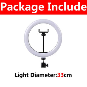 Photography Dimmable LED Selfie Ring Light with Phone Clip USB Plug for Tiktok Youtube Video Live Fill Lamp Photo Studio Light