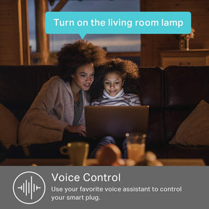 Plug HS103P4, Smart Home Wi-Fi Outlet Works with Alexa, Echo, Google Home & IFTTT, No Hub Required, Remote Control, 15 Amp, UL Certified, 4-Pack, White